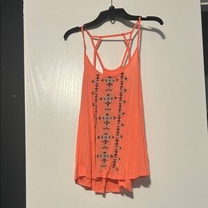 Vibrant Orange Strappy Camisole